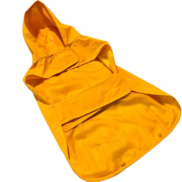 Yellow Dog Raincoat with Reflective Design - Picture 3 of 5